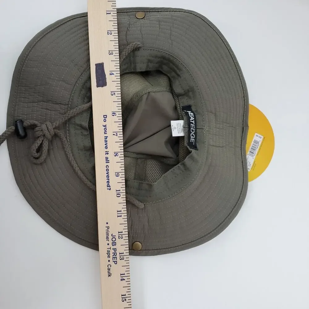 Heat Edge Sun Protection 30 Boonie Hat Outback Packable Unisex SZ S-M Olive